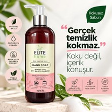 The Elite Home Bitkisel Bazlı ve Vegan Sertifikalı Sıvı El Sabunu 400 ml ,kokusuz