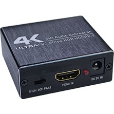 Keepro 4K/60Hz Ultra Hdmı 2.0 Optik Ses Ayırıcı 60FPS Hdr Hdcp2.2