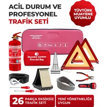German Kupfermax 26 Parça Trafik Seti Tüvtürk Muayene Uyumlu El Feneri