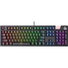 Xaser Gamenote KB862L Kablolu Mekanik Rgb Gaming Klavyesiyah/usb/mekanik/arkadan Aydınlatmalı Rgb