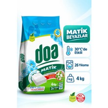 Doa Matik Toz Deterjan Beyazlar 4 kg 26 Yıkama Gücü ile Ferah Temizlik Sunar