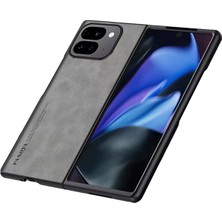 Microcase Google Pixel 11 Pro Fold ile Uyumlu Luxury Leather Series Deri Desenli Plastik Koruma Kılıf - AL8125