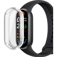 Str Store [soft-Case] Xiaomi Mi Band 10 ile Uyumlu 360° Kasa Koruyucu Kılıf Yumuşak Tpu Malzeme Dokunmatiği ve Netliği Etkilemeyen Darbelere Karşı Xiaomi Mi Band 10 Ekran Koruyuculu Kılıf (Şeffaf)