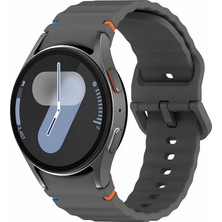Str Store Samsung Galaxy Watch 7/6/5/4/fe Serisi (40MM/44MM), Watch 6/4 Classic (47MM/43MM/42MM) ve Samsung Watch 5 Pro (45MM) Için Yumuşak ve Konforlu Wave 20MM Silikon Kordon