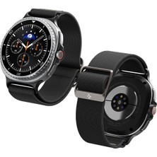 Str Store Galaxy Watch 9/8 (40/44MM) 8 Classic (46MM) ile Uyumlu Kordon Kayış Band Lite Fit Black - AMP10117