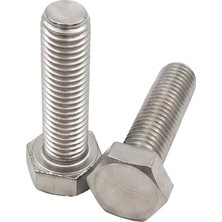Norm M16X80 Dın 933 Altı Köşe Baş Cıvata A2 Paslanmaz Inox 100 Adet