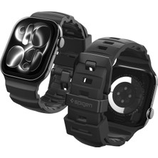 Str Store Apple Watch 49/46/45MM Ultra 3/2/1 / Seri 11/10/9/8/7 ile Uyumlu Kordon Kayış Band Wbs2 Black - AMP10508
