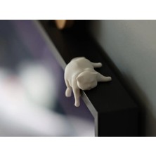 Szd Design Uykucu Tombul Kedi Modern Dekoratif Pc Monitör Üstü Süs