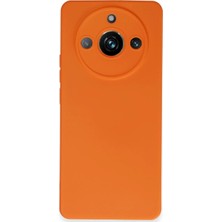 Str Store Realme 11 Pro Kılıf Nano Içi Kadife Silikon - Turuncu