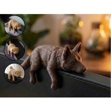 Szd Design Sleepy German Shepherd Monitör Üstü Dekoratif Figür