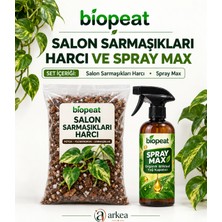 Biopeat Salon Sarmaşıkları Harcı 3 Litre + Spray Max | Filodendron ve Pothos Için Bakım Seti