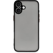 Str Store Apple iPhone 16 Plus Kılıf Montreal Silikon Kapak - Siyah