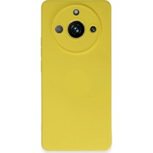 Str Store Realme 11 Pro Kılıf Nano Içi Kadife Silikon - Sarı