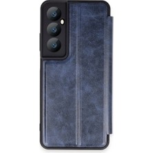 Str Store Realme C65 Kılıf Flip Cover - Lacivert