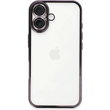 Str Store Apple iPhone 16 Plus Kılıf Razer Lensli Silikon - Mor