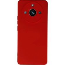 Str Store Realme 11 Pro Kılıf Nano Içi Kadife Silikon - Kırmızı