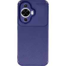 Str Store Huawei Nova 12S Kılıf Auto Focus Karbon Kapak - Lacivert