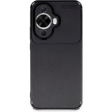 Str Store Huawei Nova 12S Kılıf Auto Focus Karbon Kapak - Siyah