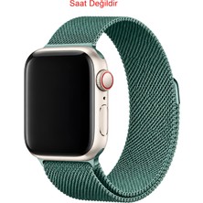 Dexmon Apple Watch 12-11-10 42mm 6 7 8 9 10 Se Uyumlu 38-40-41mm Paslanmaz Çelik Milan Metal Hasır Kordon Kayış