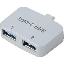 Str Store 4493 Type C To USB 3.0 2 Port Hub 3.1 Çevirici Dönüştürücü Çoklayıcı Çoğaltıcı