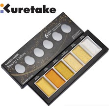 Kuretake Zig Gansai Tambi Starry Colors 6'lı Sulu Boya Seti Parlak Renkler ile Sanatınızı Canlandırın
