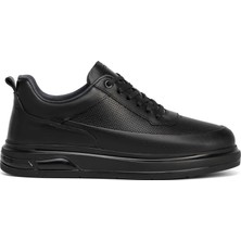 Tergan Siyah Hakiki Deri Erkek Sneaker - E26S1AY57937-A23