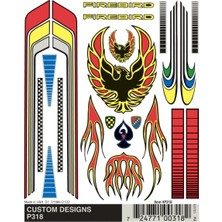 Str Store Çam Auto Derby Dry Transfer Çıkartma 4 Inç x 12,7 cm Yaprak Özel Tasarım