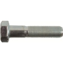 Norm M16X60 Dın 931 8.8 Kalite Altı Köşe Başlı Yarım Dişli Beyaz Galvanizli Cıvata 100 Adet