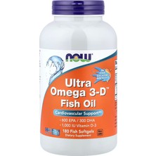 Now Foods Ultra Omega 3-D™ Fish Oil, 180 Fish Softgels