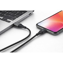 Str Store USB A-Type C, 2metre, 3.1A Hızlı Şarj Kablosu, Wahoo (1AD x 2metre Siyah)
