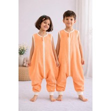 Str Store Yazlık Kolsuz Müslin Bebek ve Çocuk Uyku TULUMU%100 Pamuk 0.5 Tog Oeko-Tex Sertifikalı Nefes Alan Terletmeyen Kumaş Çift Yönlü Fermuarlı Unisex 2-8 Yaş (3-4 Yaş)