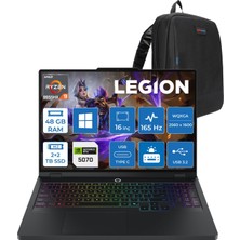 Lenovo Legion Pro 5 A16AFR10 Amd Ryzen™ 9 9955HX Aı 48GB Ddr5 2tb Ssd+2tb SSD 8GB/RTX5070/115W 16"165Hz Wqxga (2560X1600) OLED 1100NITS WINDOWS11PRO Gaming Pc W83F2001XTRP22+ZETTAÇANTA