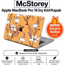Str Store MacBook Pro 16 Kılıf Baskılı Sert Hard Case Ince Hafif Darbe Çizilme Koruma Mat Yüzey Uyumlu MacBook Pro A2141 2019 Sarı