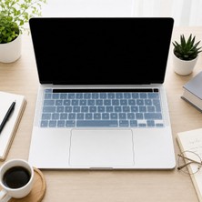 Str Store MacBook Klavye Koruyucu Ingilizce A2338 M1 M2 13 Inç A2251 A2289 A2141 16 Inç Uk Iso Ters L Enter Silikon Keyboard Cover Touch Bar Şeffaf