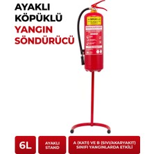 German Kupfermax 6 L Köpüklü Yangın Söndürme Cihazı Ayaklı Stand A B Sınıfı
