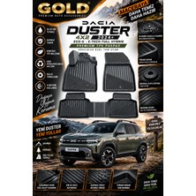Renault Duster 4x2 2024 Eco-G – E-Tech Full Hybrid Uyumlu 3D Tpe Oto Paspas – Araca Özel Tam Uyumlu Havuzlu Kokusuz Kaymaz 4 Parça Paspas Seti