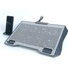 Str Store GA46 Gaming Dizüstü Bilgisayar Soğutucu Laptop Standı 8 Fan Rgb LED Telefon Tutucu Yükseklik Ayarlı