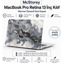 Str Store MacBook Pro 13 Inç Kılıf A1425 A1502 Uyumlu Sert Kapak Hard Case Koruyucu Retina 13 Laptop Kılıfı Mermer Desenli Çizilmeye Dayanıklı Ince Hafif Koruma R-16