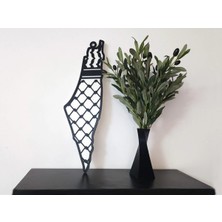 Szd Design Filistin Haritası Tasarımlı Kufiye Desenli Dekoratif Duvar Panosu