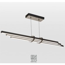 Enzo Light Cosmo Downlight Yemek Masası Avizesi - Kumandalı Dimmerli Sarkıt Rose Gold Kumandalı Dimmerli