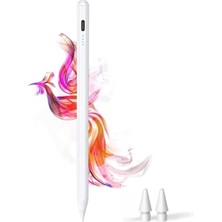 Str Store IPAD(2018-2026) Için Stylus Tablet Kalem 2018 Sonrası Tüm iPad Modellerinine Uyumlu Eğim Sensörlü Avuç Içi Reddi Aktif Stylus Kalem (Beyaz)