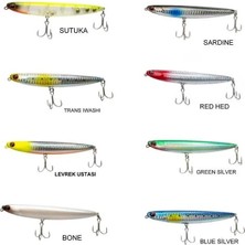 Fish Master Kamikaze 11 cm 14 gr Su Üstü Maket Balık Green Silver