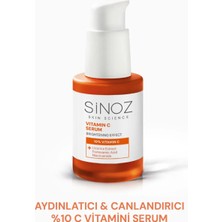 Sinoz Aydınlatıcı Canlandırıcı %10 C Vitamini Yüz Serumu 30 ml