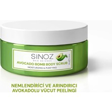 Sinoz Avokado Bomb Nemlendirici ve Arındırıcı Vücut Peelingi 300 gr