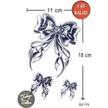 Trakya Tattoo 1 Ay Kalıcı Hayalet Dövme Yarım Kol Kurdele Geçici Dövme GZ-775