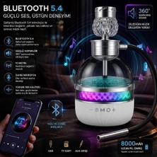 Benko Hi-Fi Sound Bomb 35 cm Bluetooth Hoparlörlü Nargile Takımı Rgb LED Işıklı.