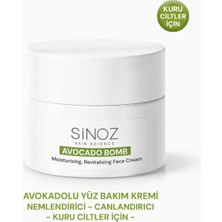 Sinoz Avokado Bomb Yüz Bakım Kremi - Kuru Ciltler İçin Nemlendirici ve Canlandırıcı 50 ml