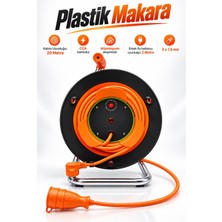 Nzb Makaralı Uzatma Kablosu Termal Sigortalı 3x1.5 mm Cca 20+ 2 Mtre Çim Biçme Makinesi Uyumlu