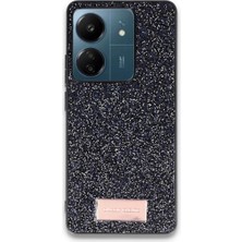 Str Store Onegif Xiaomi Redmi 13C Bright Simli Kapak - Siyah