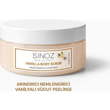 Sinoz Body Scrub Besleyici Arındırıcı Nemlendirici Vanilyalı Vücut Peelingi 300 gr